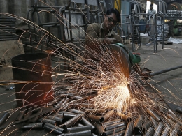 Asia's factories stumble as US tariffs hit orderbooks; India beats trend