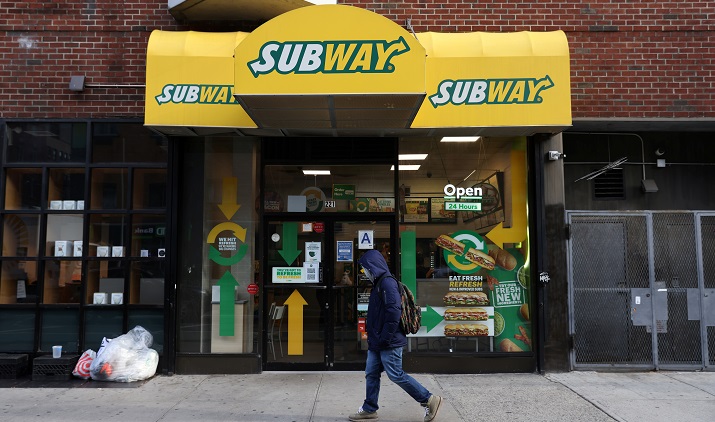 Report: Bain, Goldman Sachs among Subway's potential bidders